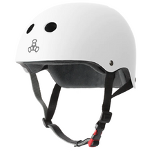  White Rubber Sweatsaver Triple 8 Helmet
