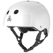  White Rubber Brainsaver Triple 8 Helmet