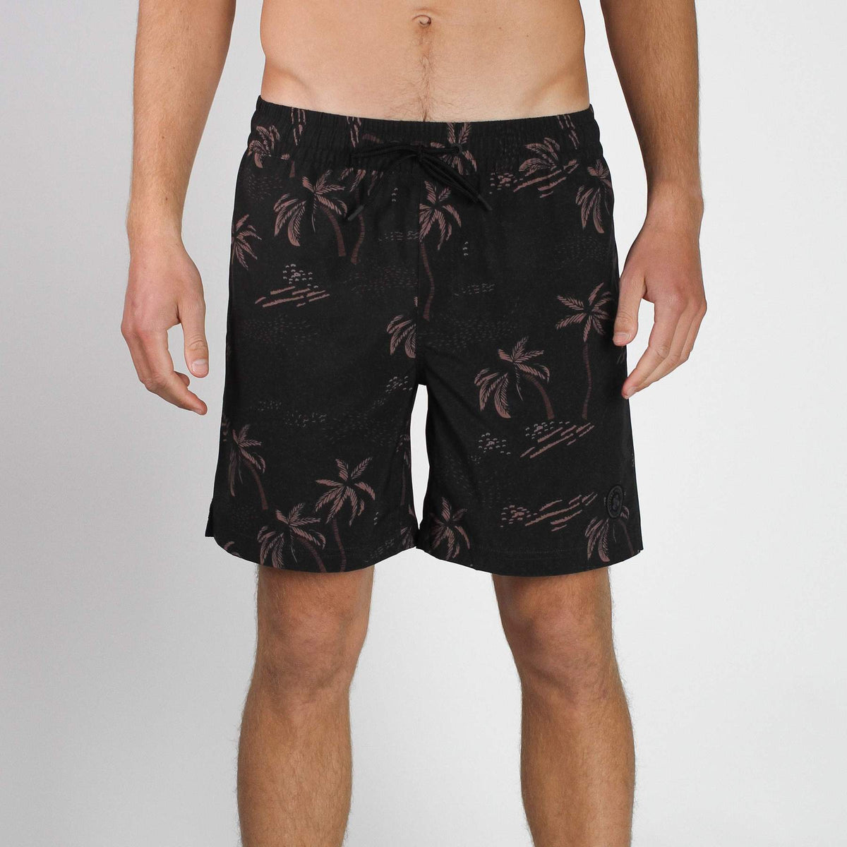 Seeker Swim Volley Short Black Palms Imperial Motion
