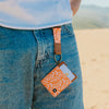 Coral Reef Vertical Wallet: Orange/Pink