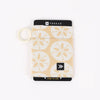 Sand Dollar Elastic Wallet: Cream