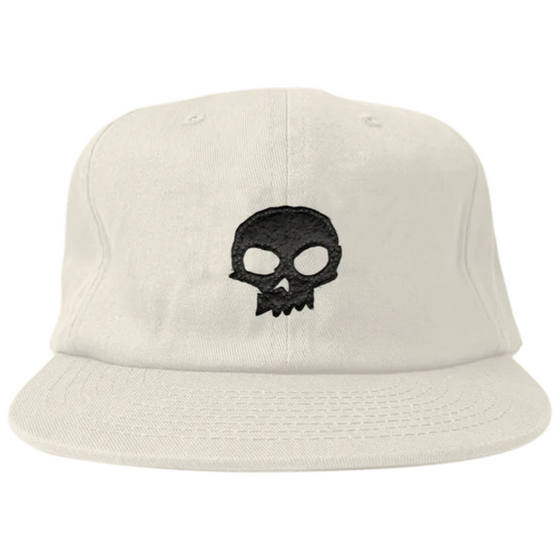 Single Skull Applique Zero Hat Off White