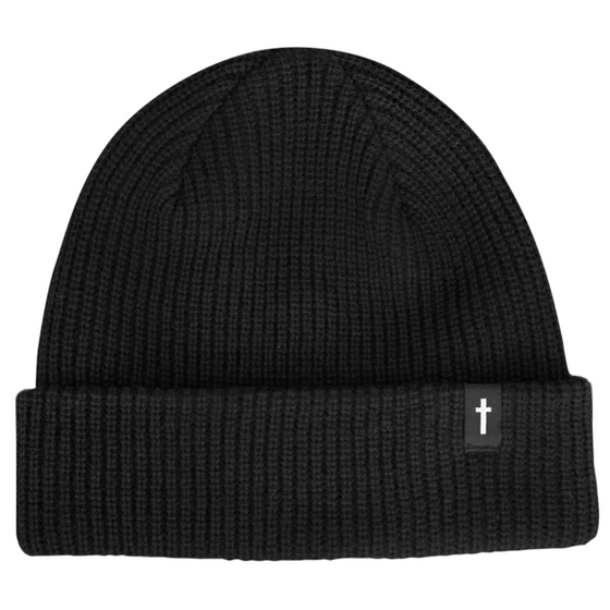 JT Signature Cross Zero Beanie Black