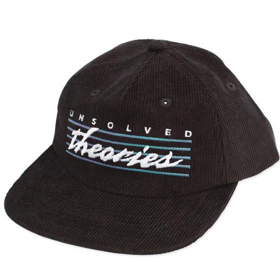 UNSOLVED Corduroy Theories Snapback Hat Black