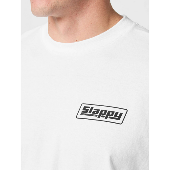 Red Curb Slappy Trucks S/S Tee White
