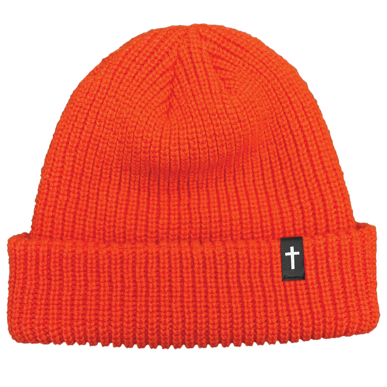 JT Signature Cross Zero Beanie Orange