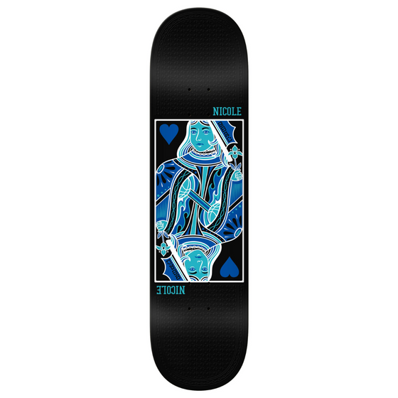 Nicole Queen of Hearts Twin Nose Real Deck 8.25