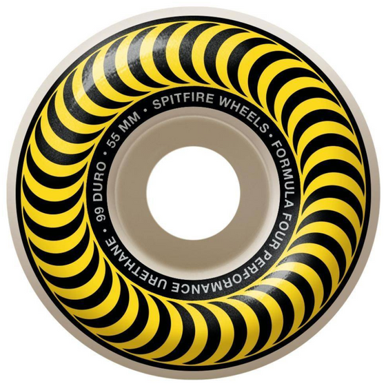 F4 Classic 55mm 99D Spitfire Wheels Yellow