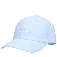  OG Logo HUF Curved Visor 6 Panel Hat Light Blue