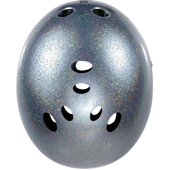 Silver Glitter Certified Sweatsaver Triple 8 Helmet