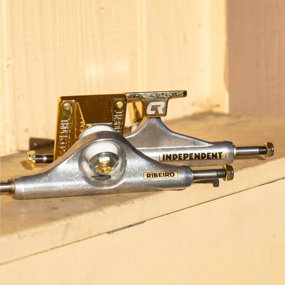 Carlos Ribeiro Pro Silver Gold Stage 11 Mid Independent Trucks