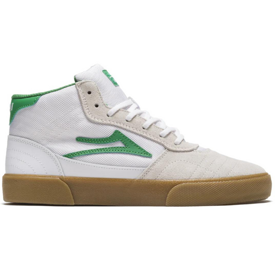 Cambridge Mid White/Grass Suede Lakai Footwear