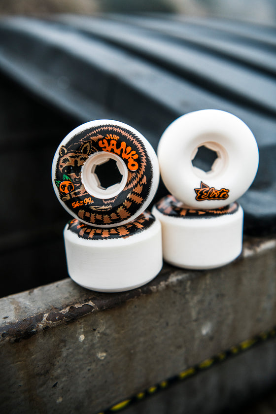 Jake Yanko Night Panda Elite Chubbies 56mm 99A OJ Wheels White