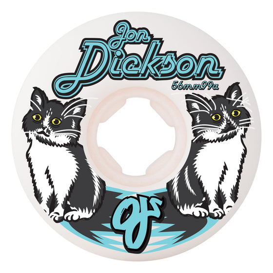 Jon Dickson Cat Chubbies 56mm 99A OJ Wheels White/Black