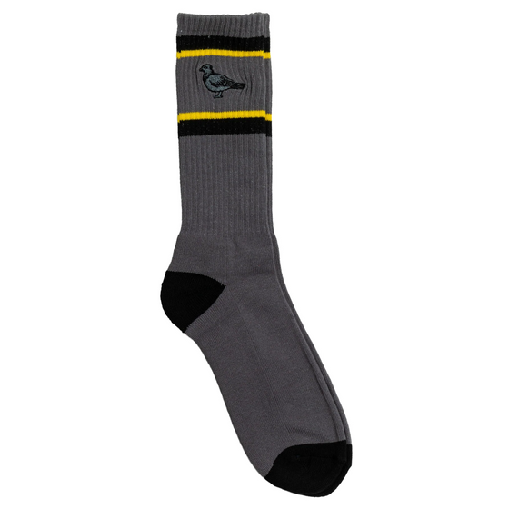 Basic Pigeon EMB Anti-Hero Socks Charcoal/Black