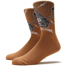  Pyramid Toy Machine Socks Brown
