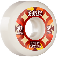  STF Retros 54mm 103A V5 Bones Wheels White/Red