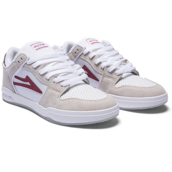 Telford Low White/Red Suede Chocolate X Lakai Footwear