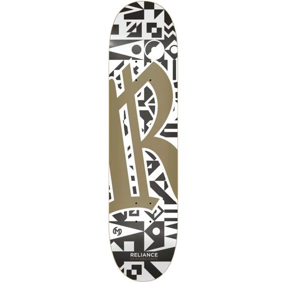 "R" Team Graphic Reliance Deck 8.0 White/Tan