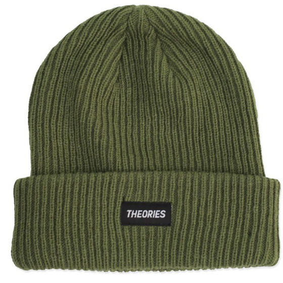 STAMP LABEL Rib Knit Theories Beanie Sage