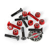 GP Precision Bolts Phillips Hardware 1" Black/Red