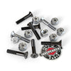 GP Precision Bolts Phillips Hardware 1" Black/Silver