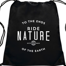  Ride Nature Logo Drawstring Bag Black