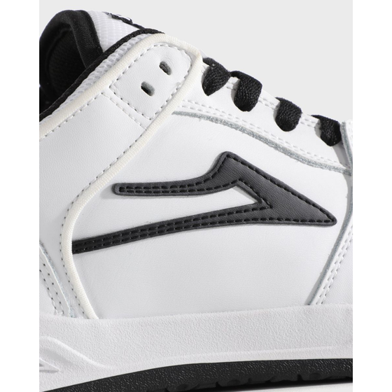 Telford Low White/Black Leather Lakai Footwear