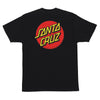 Classic Dot Santa Cruz Heavyweight S/S Shirt Black Large