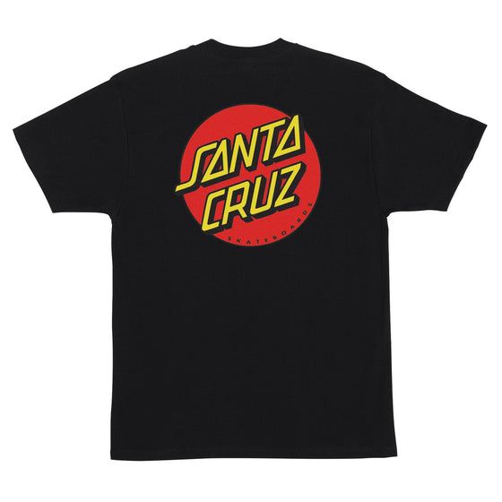 Classic Dot Santa Cruz Heavyweight S/S Shirt Black Large