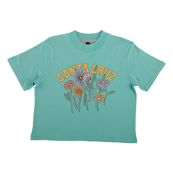Field Strip Santa Cruz S/S Women's Crop Shirt Saltwater