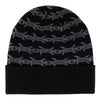 Wired Flame Dot Santa Cruz Long Shoreman Beanie Black