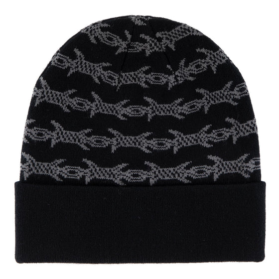 Wired Flame Dot Santa Cruz Long Shoreman Beanie Black