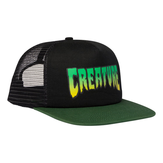 Logo Creature Mesh Trucker Hat Black/Green