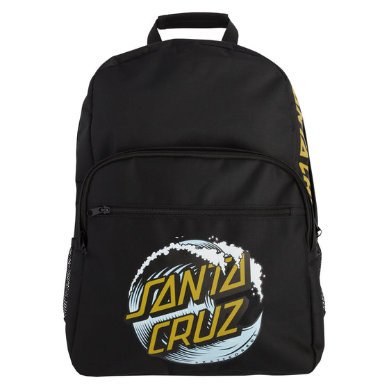 Wave Dot Backpack Black w/ Gold Santa Cruz Bag