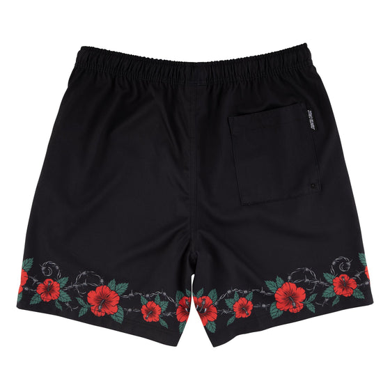 Screaming Cabana Pull On Santa Cruz Boardshort Bottom Black