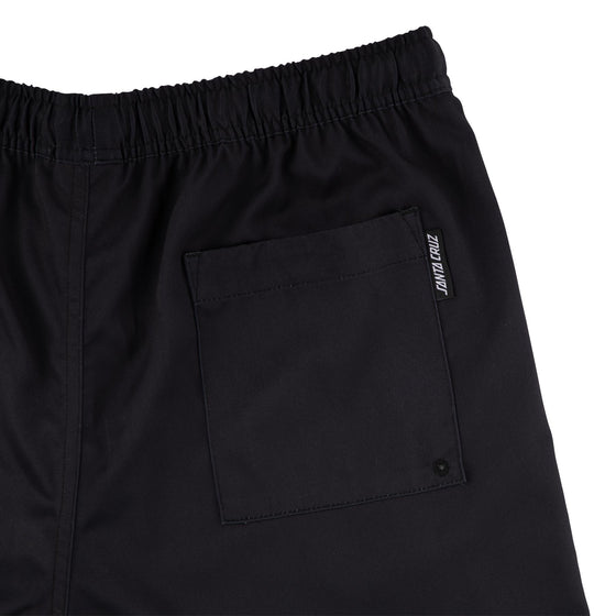 Screaming Cabana Pull On Santa Cruz Boardshort Bottom Black