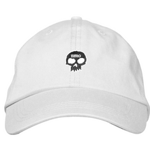  Single Skull Zero Dad Hat White