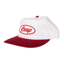  Luxe Cord Cap Leap Boards Hat White/Red
