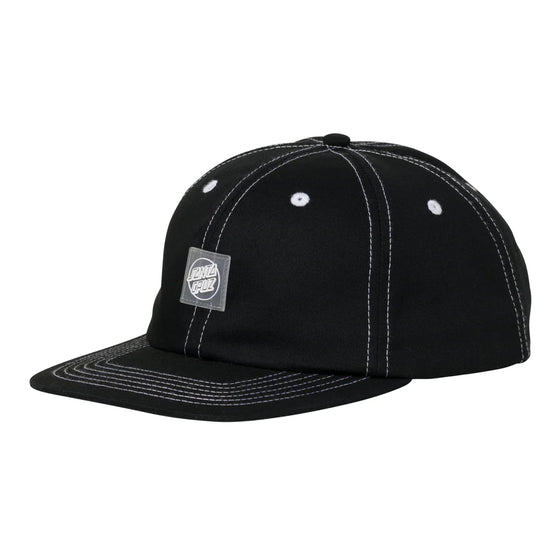 Travelers Opus Snapback Mid Profile Black Santa Cruz Hat