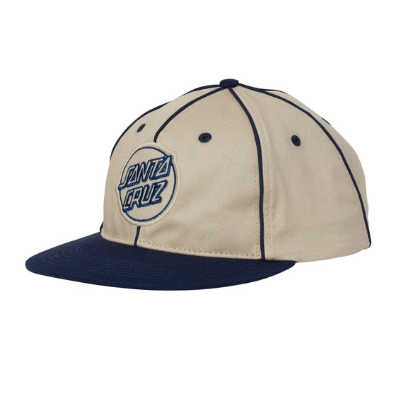 Convergence Opus Snapback Mid Profile Off White/Navy Santa Cruz Hat