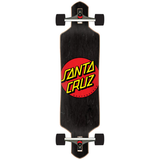 Classic Dot Santa Cruz Drop Thru Cruzer Longboard 9.0 x 36.0