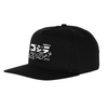 Godzilla vs Santa Cruz Snapback Mid Profile Hat Black