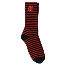  Bighead Fill EMB Spitfire Socks Black/Red Stripped