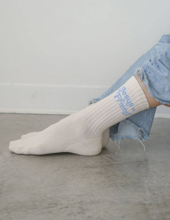 Jesus Equals Friend Socks: Medium