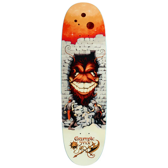 Barbarians Grimple Stix Anti-Hero Flyer Shaped Deck 8.75