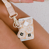 Sand Dollar Elastic Wallet: Cream