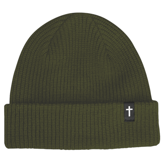 JT Signature Cross Zero Beanie Olive