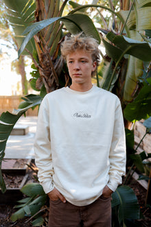  Script Crewneck Cream