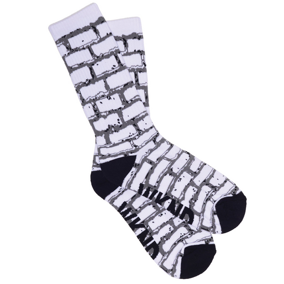 Brick WKND Socks White